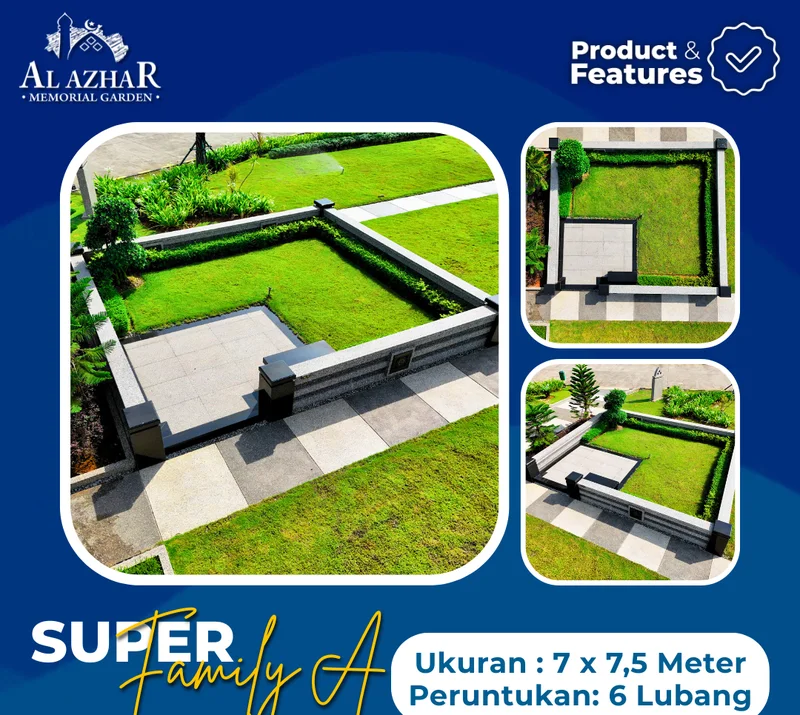 Kartu katalog Super Family A: foto kavling, ukuran, dan peruntukan
